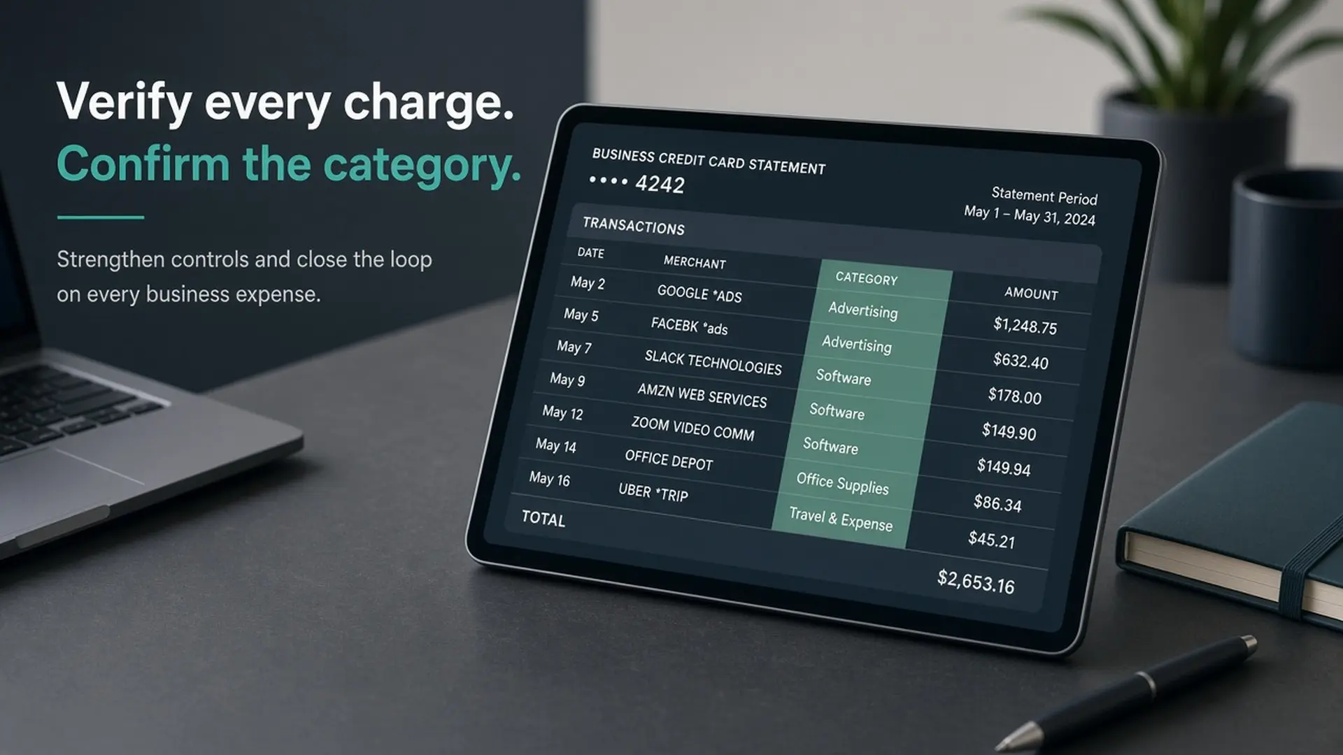 How to tell what a charge coded as — statement categories for ads and software
